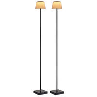 AUSSEN-STEHLEUCHTE GREGOIR LED braun, Touchdimmer, 2er Set - Braun, Metall (14/14/120cm) - Globo Lighting