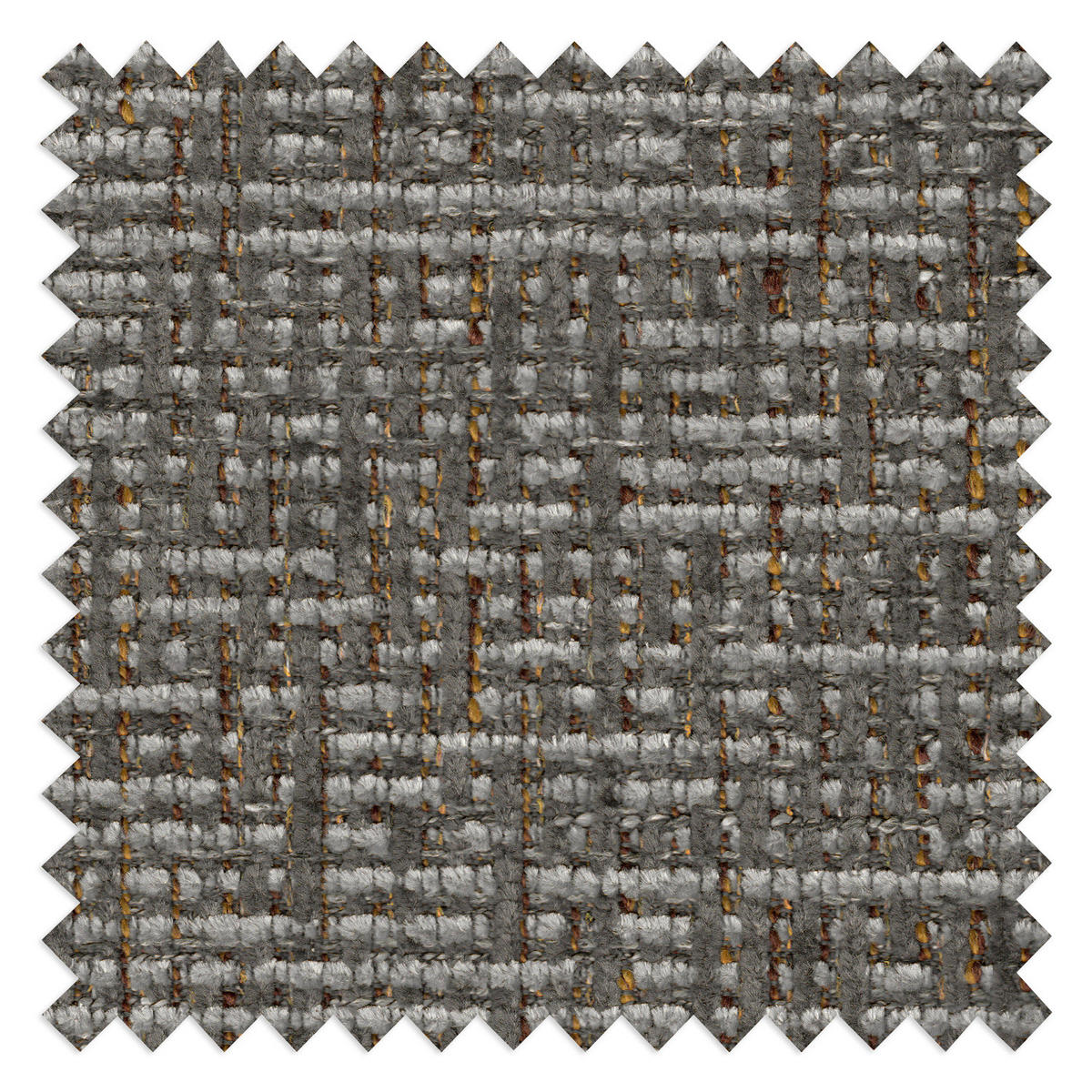 POLSTERHOCKER - Schwarz/Grau, Textil/Metall (53/37/46cm) - home24