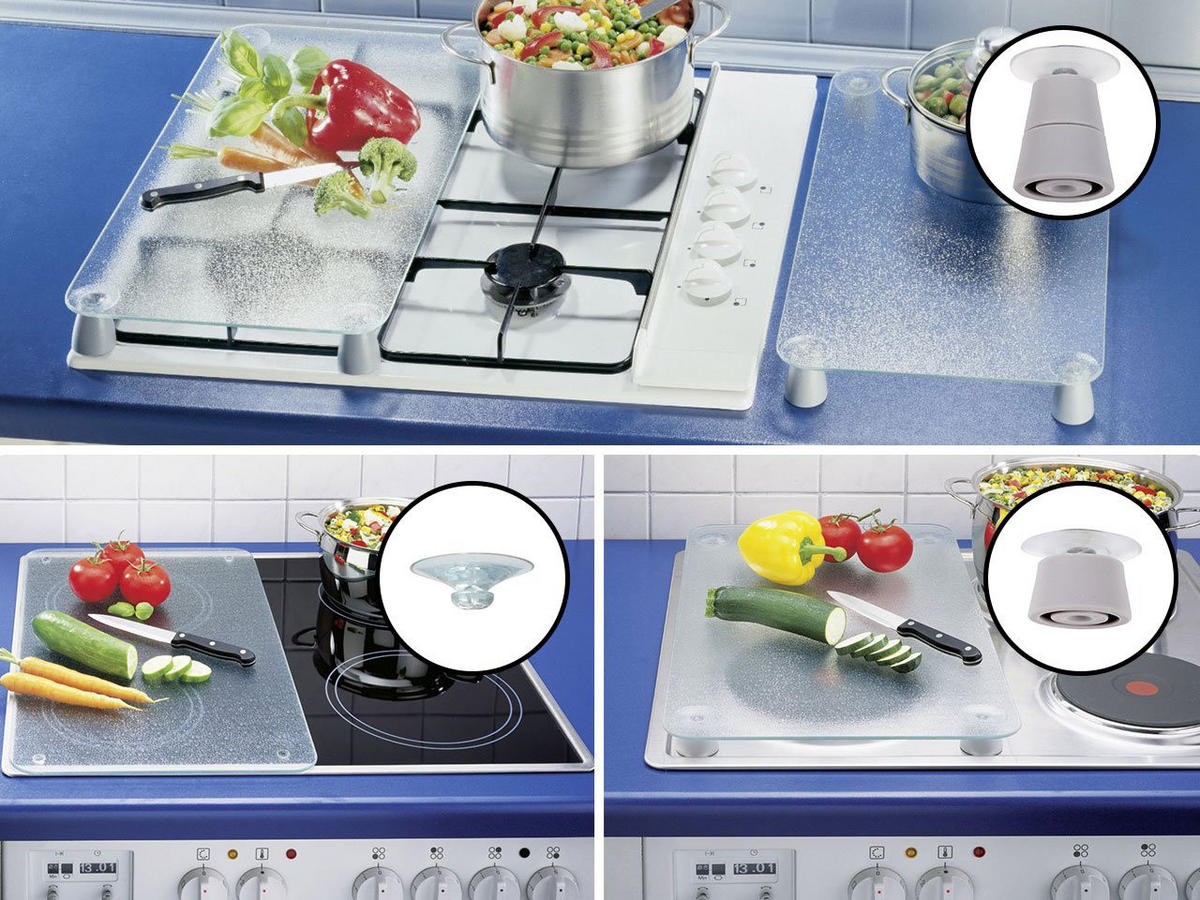 HERD-ABDECKPLATTE für alle Herdarten 52/30/4,5 cm - Transparent, Glas (30/4.5/52cm) - Wenko