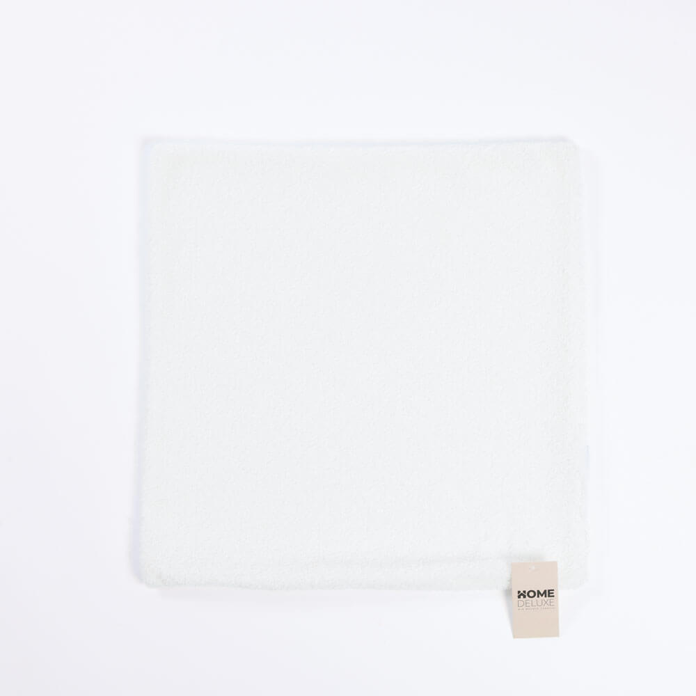 KISSENBEZUG PELO - Creme, mit Kissenfüllung - Creme, Kunststoff (50/50cm) - Home Deluxe