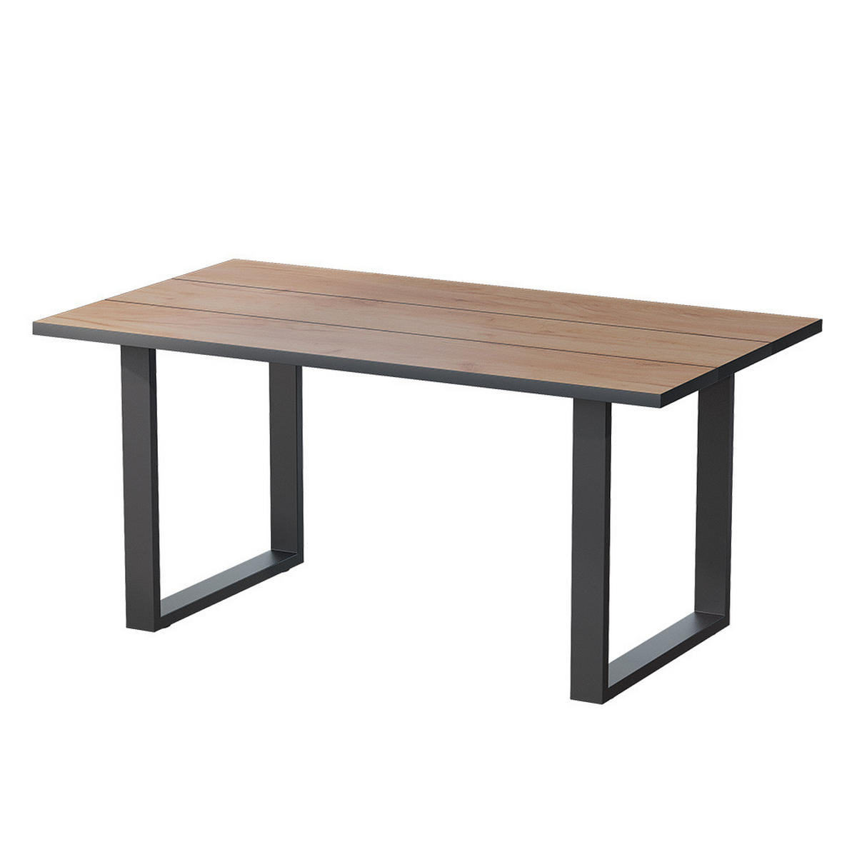 JÍDELNÍ STŮL Avido Zlatý mocný dub - medově dubová/černá, kompozitní dřevo (160/90/75cm) - Vicco
