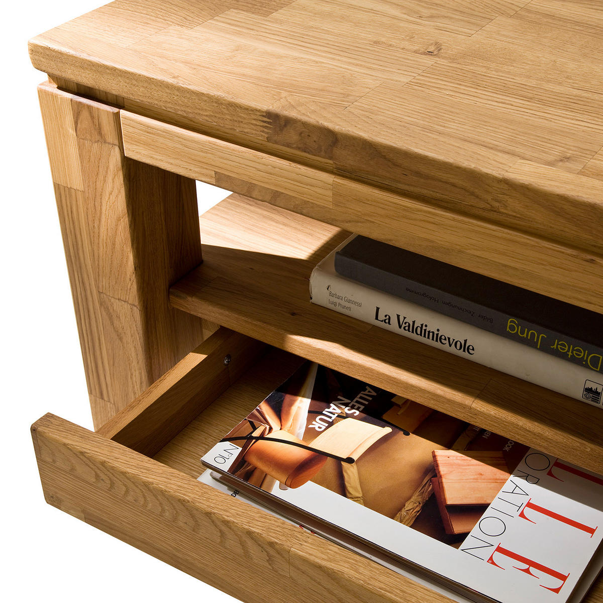 COUCHTISCH - Wildeiche - Braun, Holz (70/115/45cm) - home24