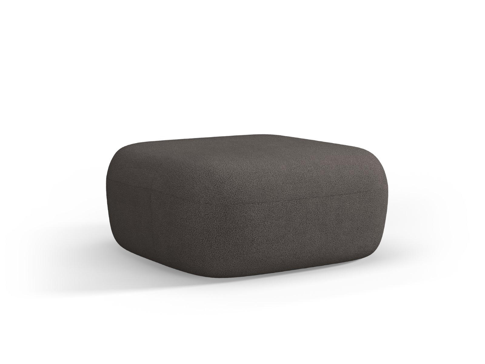 POUF Jenny aus Boucle grau - Grau, Textil (88/40/90cm) - Micadoni