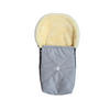 LAMMFELL-BABYSCHALENFUSSSACK Emmy, light grey melange - Grau, Fell (37/10/80cm) - Kaiserbaby