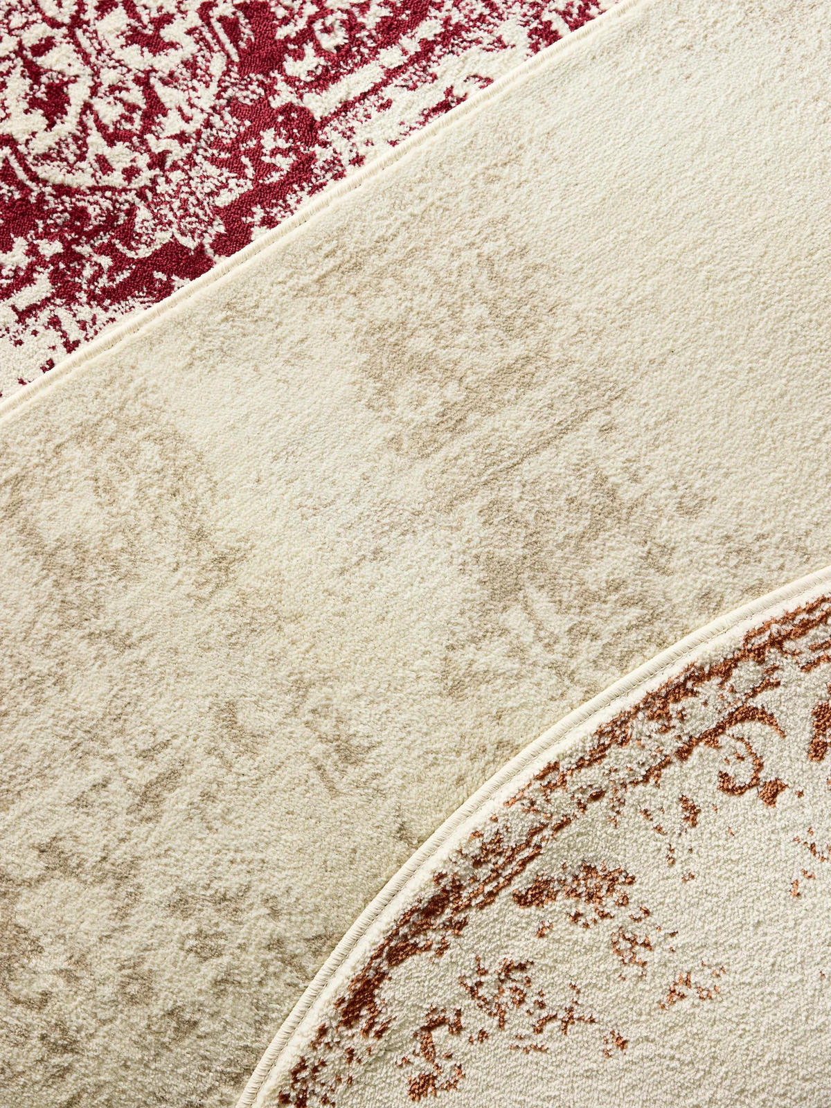 VINTAGE-LÄUFER Suki 80/240 cm - Beige/Creme, Kunststoff (80/240cm) - benuta