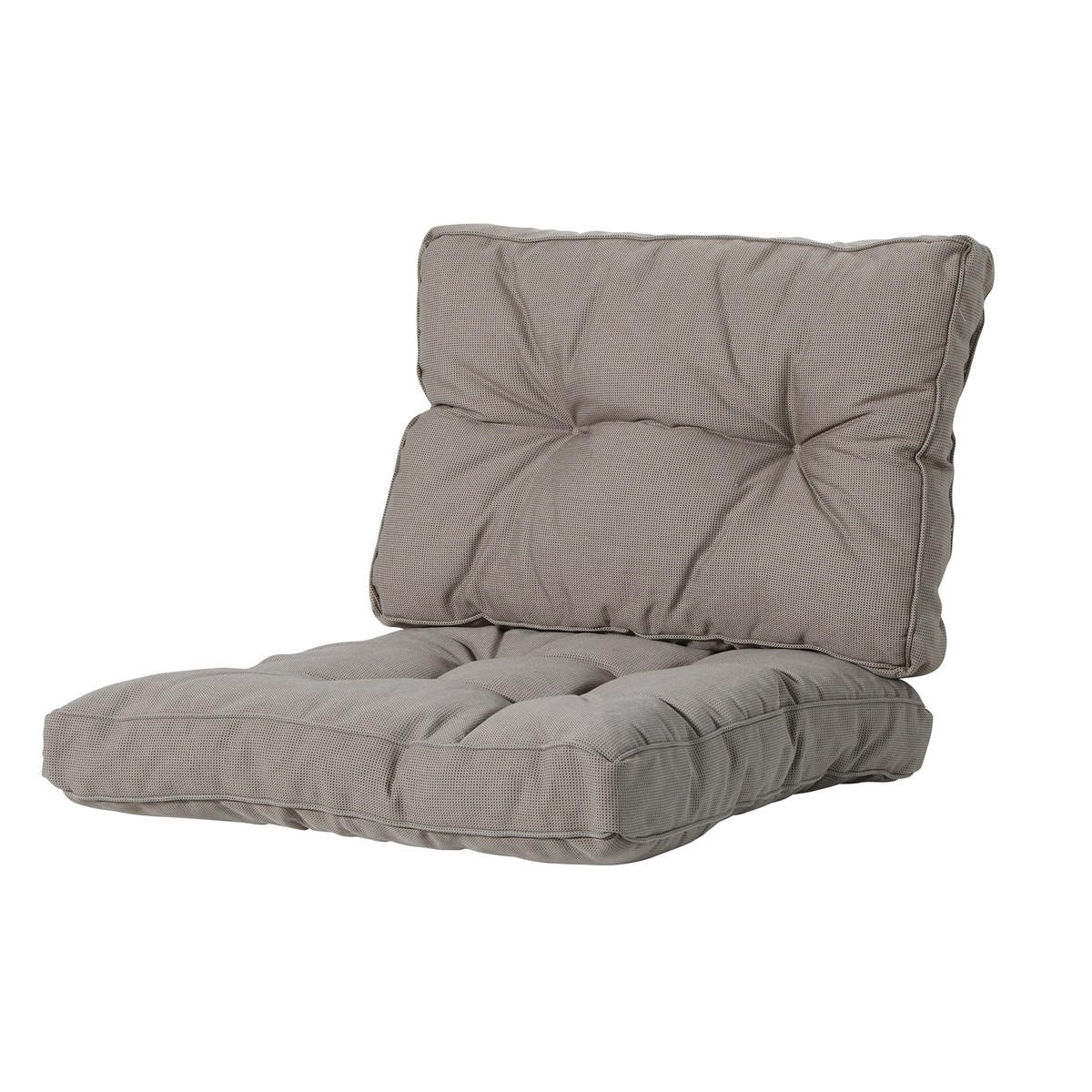 RÜCKENKISSEN Rippe 43/73 cm 2er-Set - Braun, Textil (73/8/43cm) - Madison