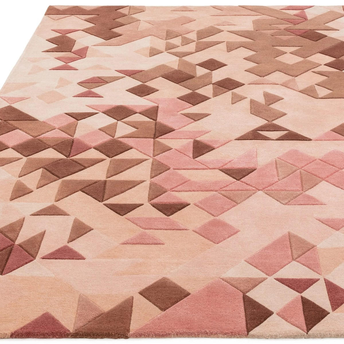 TEPPICH Moderner, handgetufteter für Wohn- und Schlafzimmer MYSTERIA Rosa 160 x 230 cm - Pink, Naturmaterialien (160/230cm) - Novatrend