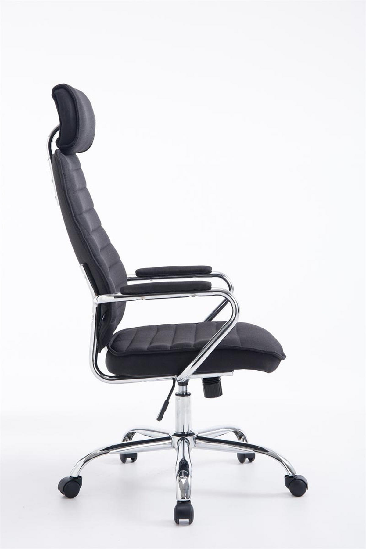 BÜROSTUHL Rocket Stoff, Schwarz - Schwarz, Textil/Metall (60/128/67cm) - TPFLiving