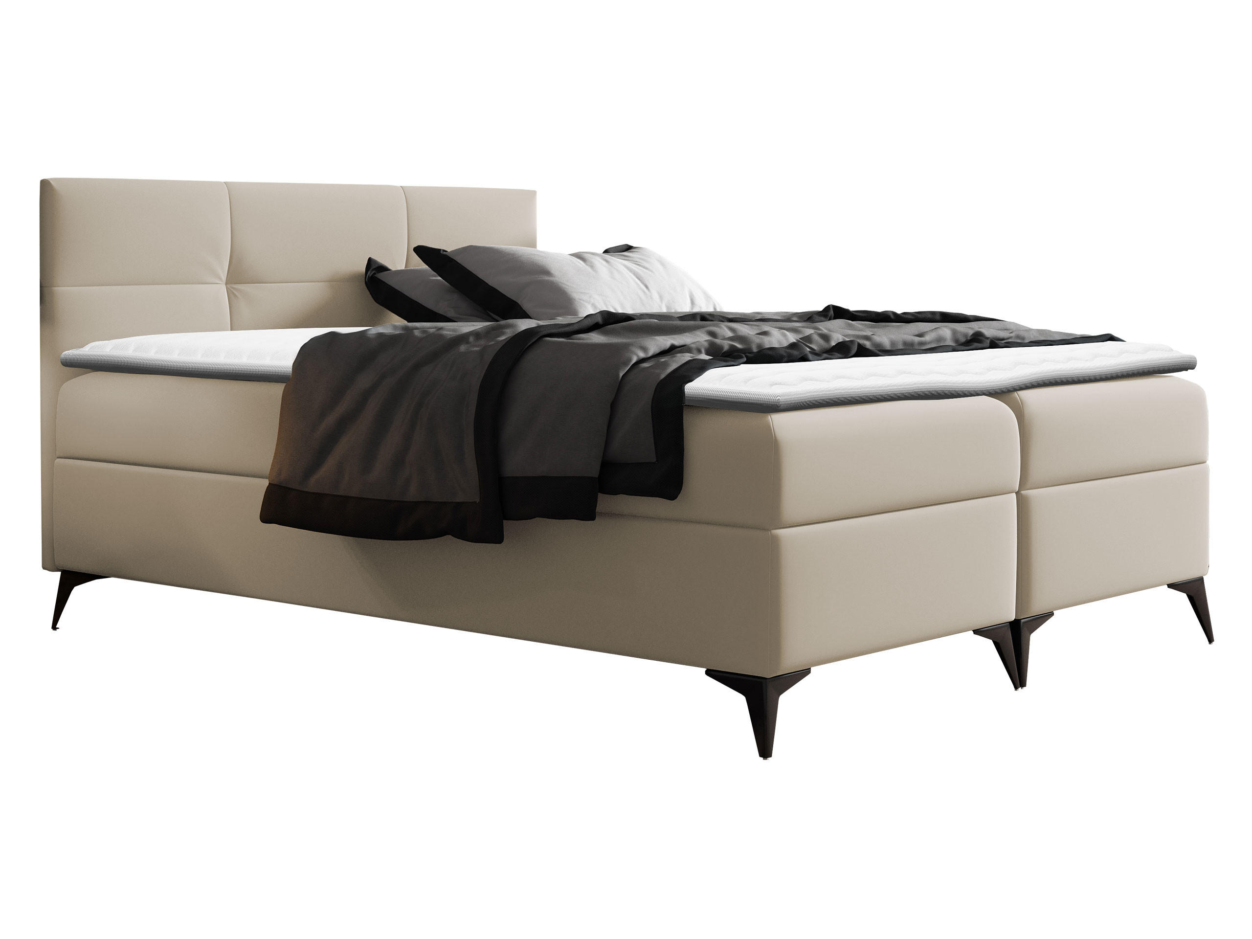 BOXBETT Figaro - Beige, Holz (140/200cm) - MIRJAN24