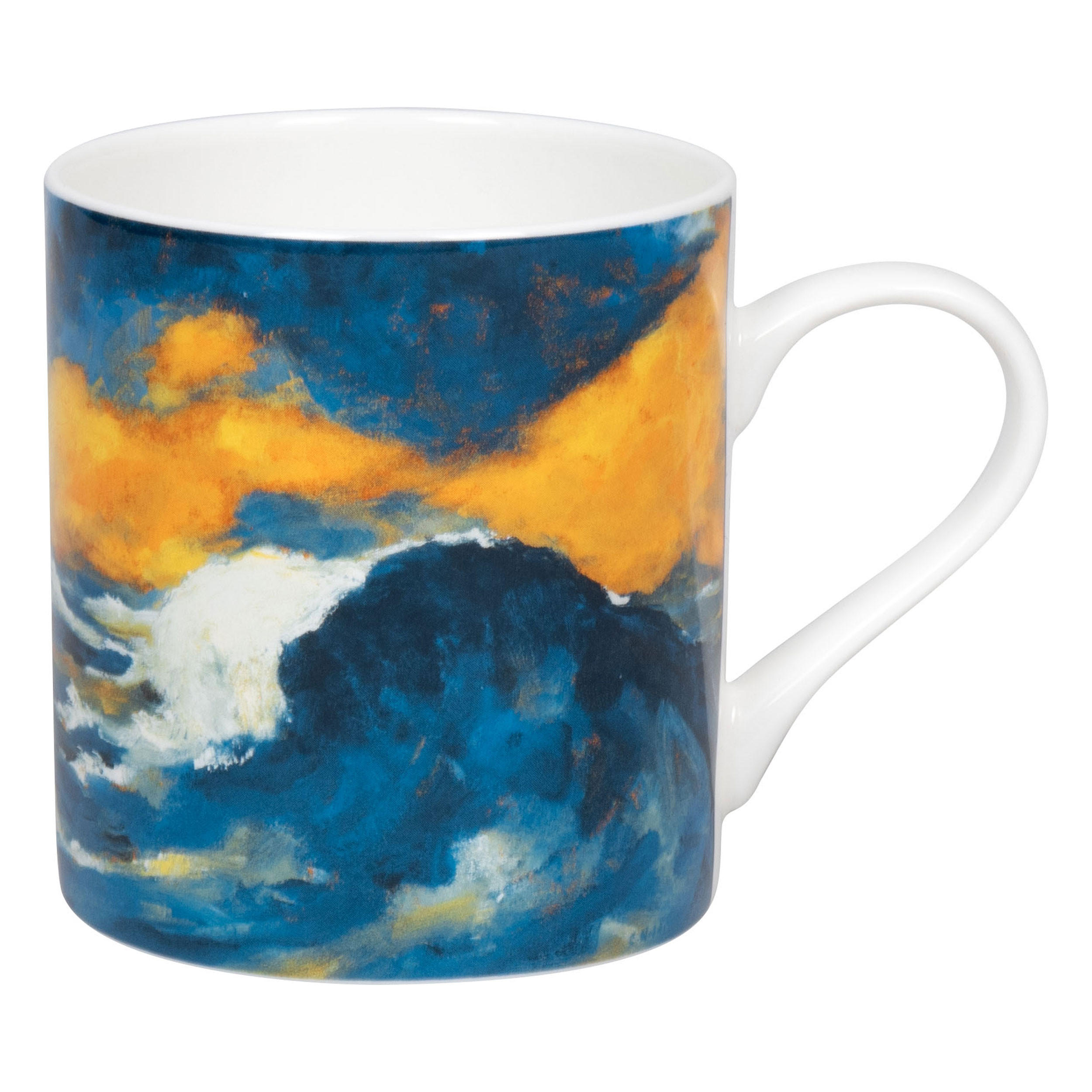 KAFFEEBECHER Hohe Sturzwelle - Emil Nolde - Naturfarben, Keramik (0.39L) - Könitz