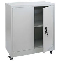 AKTENSCHRANK Hellgrau - Hellgrau, Metall (80/98/40cm) - MCW