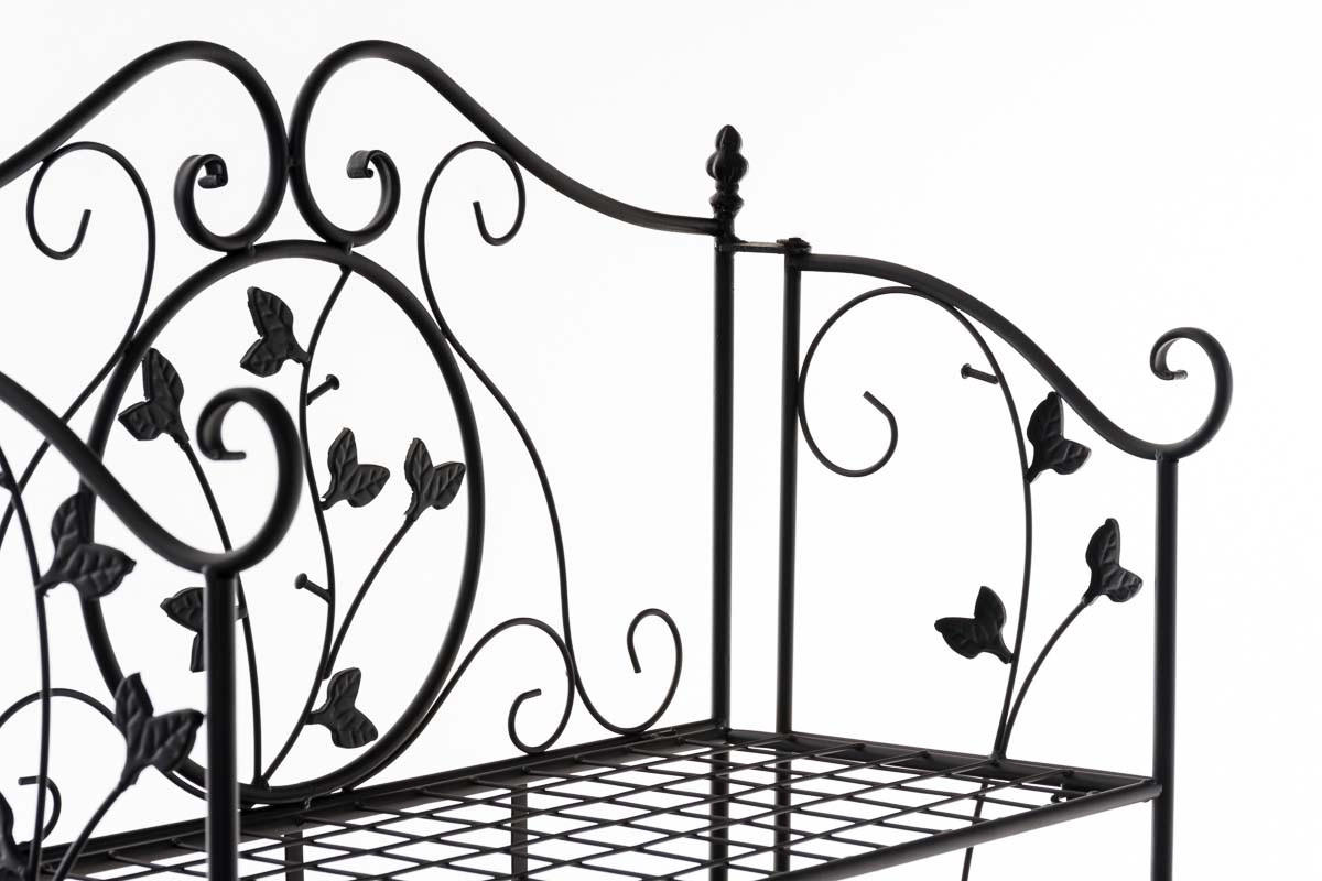 STANDREGAL Metall Schwarz - Schwarz, Metall (58/118/33cm) - CLP