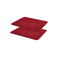FUSSMATTE WASCHBAR ENTRA 2ER SET - Rot, Textil (60/75cm) - Astra