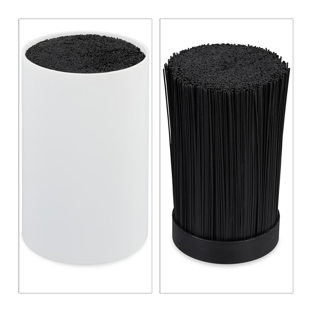 MESSERBLOCK - Multicolor, Kunststoff (11/18/11cm) - Relaxdays