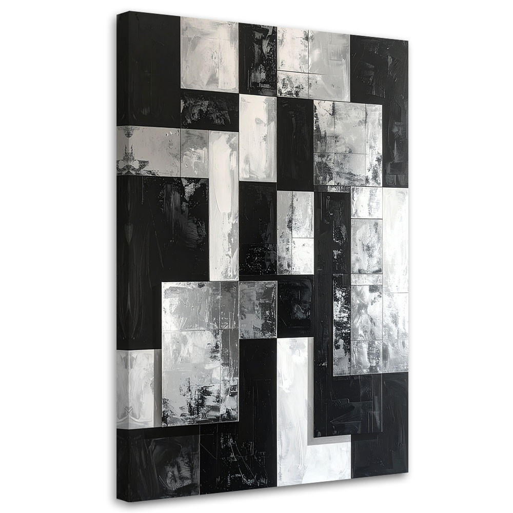 Feeby Leinwandbild, Schwarz 80x120 cm