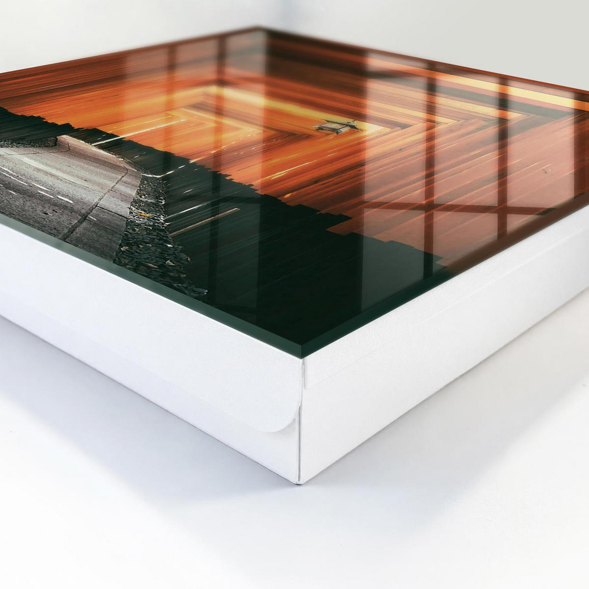 SCHLÜSSELBOX Weiß 30x30 cm – Türöffnung nach rechts - Gelbe Tore - Gelb, Metall (30/30/5cm) - TULUP