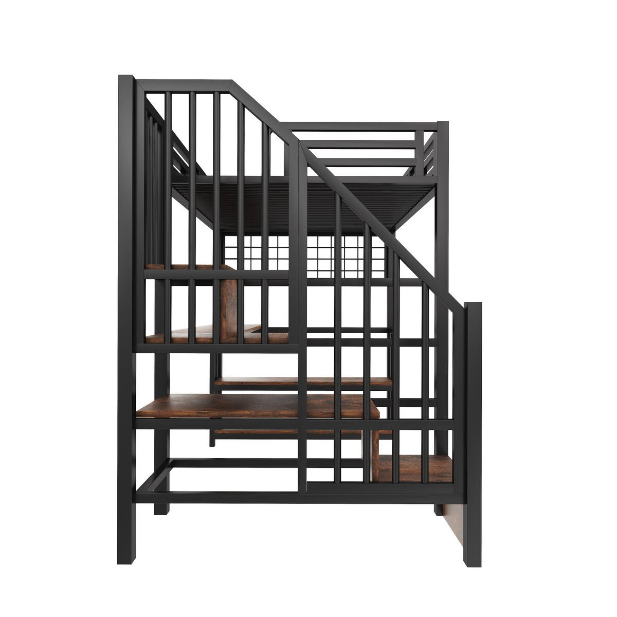 HOCHBETT Eisen 90/200 cm Schwarz - Schwarz, Metall - Raumix