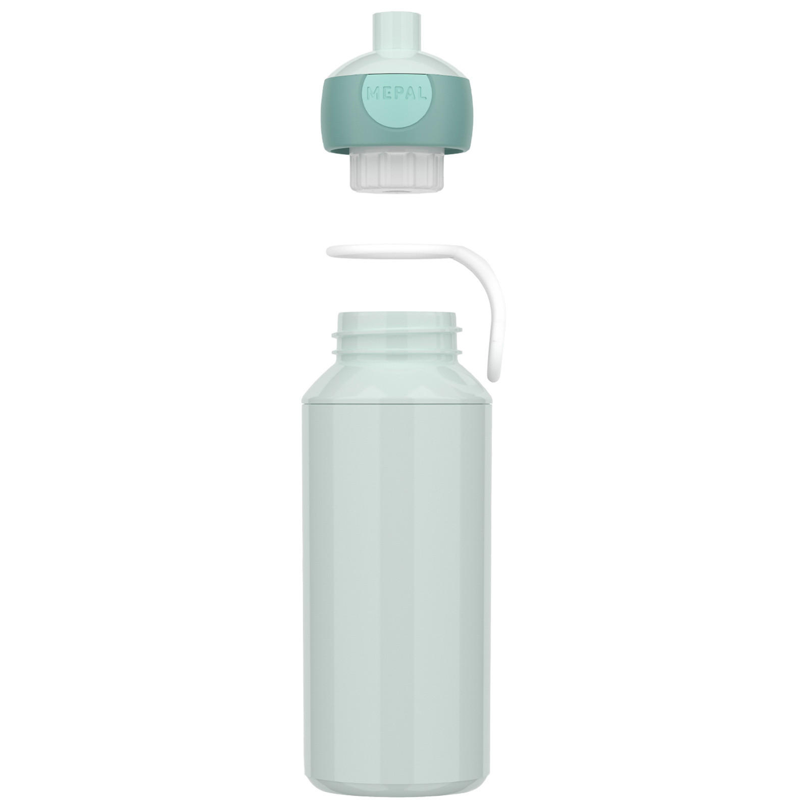 POP-UP TRINKFLASCHE + FLIP-UP ERSATZDECKEL Campus Cool Mint 400 ml - Mintgrün, Kunststoff (0.4L) - Mepal