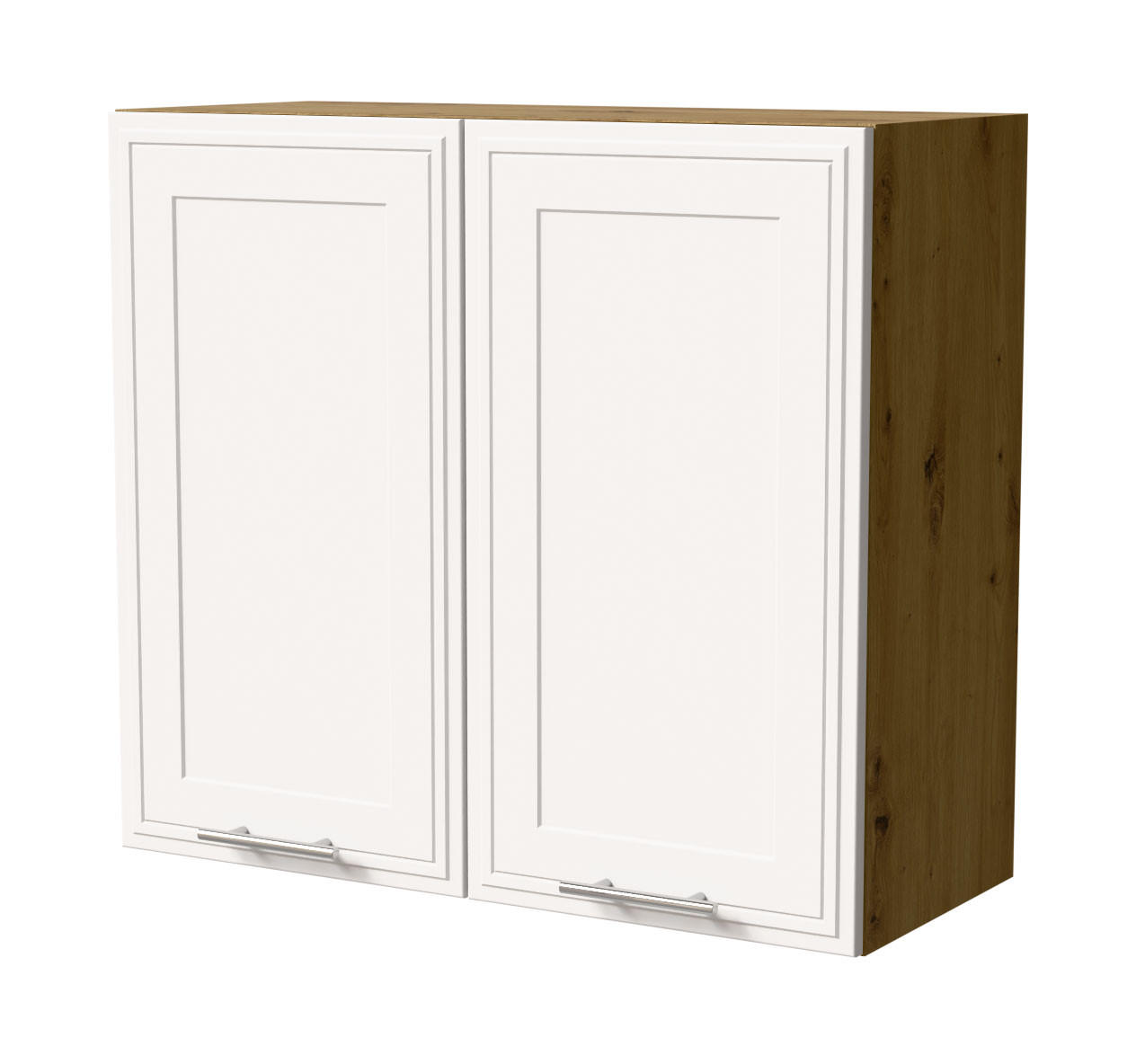 HÄNGESCHRANK Salo W3/80 Eiche Artisan / Weiß Matt 80 / 32,5 / 72cm - Eiche Artisan/Weiß, Holz/Holzwerkstoff (80/72/32.5cm) - Feldmann-Wohnen