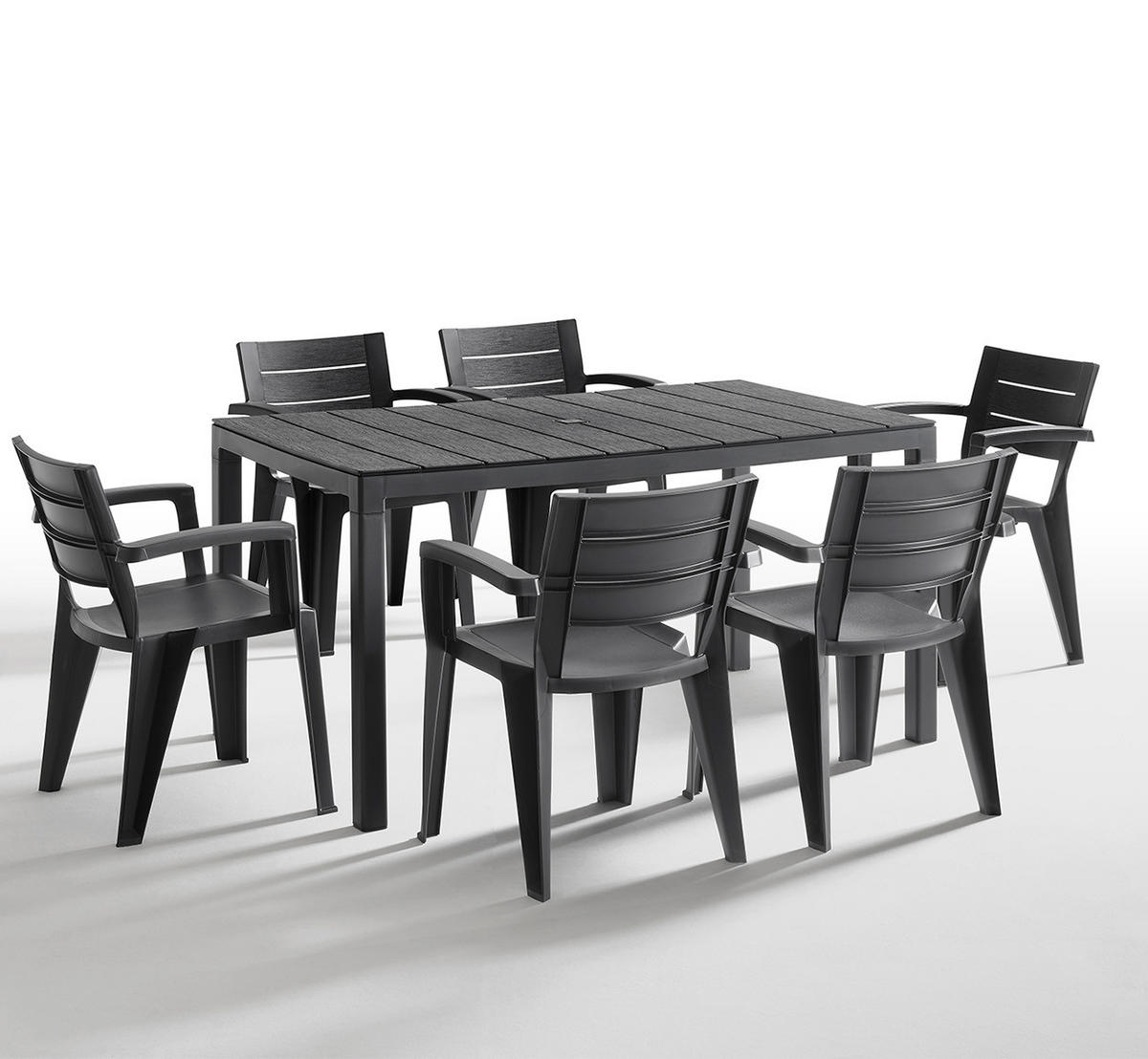 GARTENTISCH King Outdoor-Tisch - Anthrazit, Kunststoff (146/86/74cm) - BICA