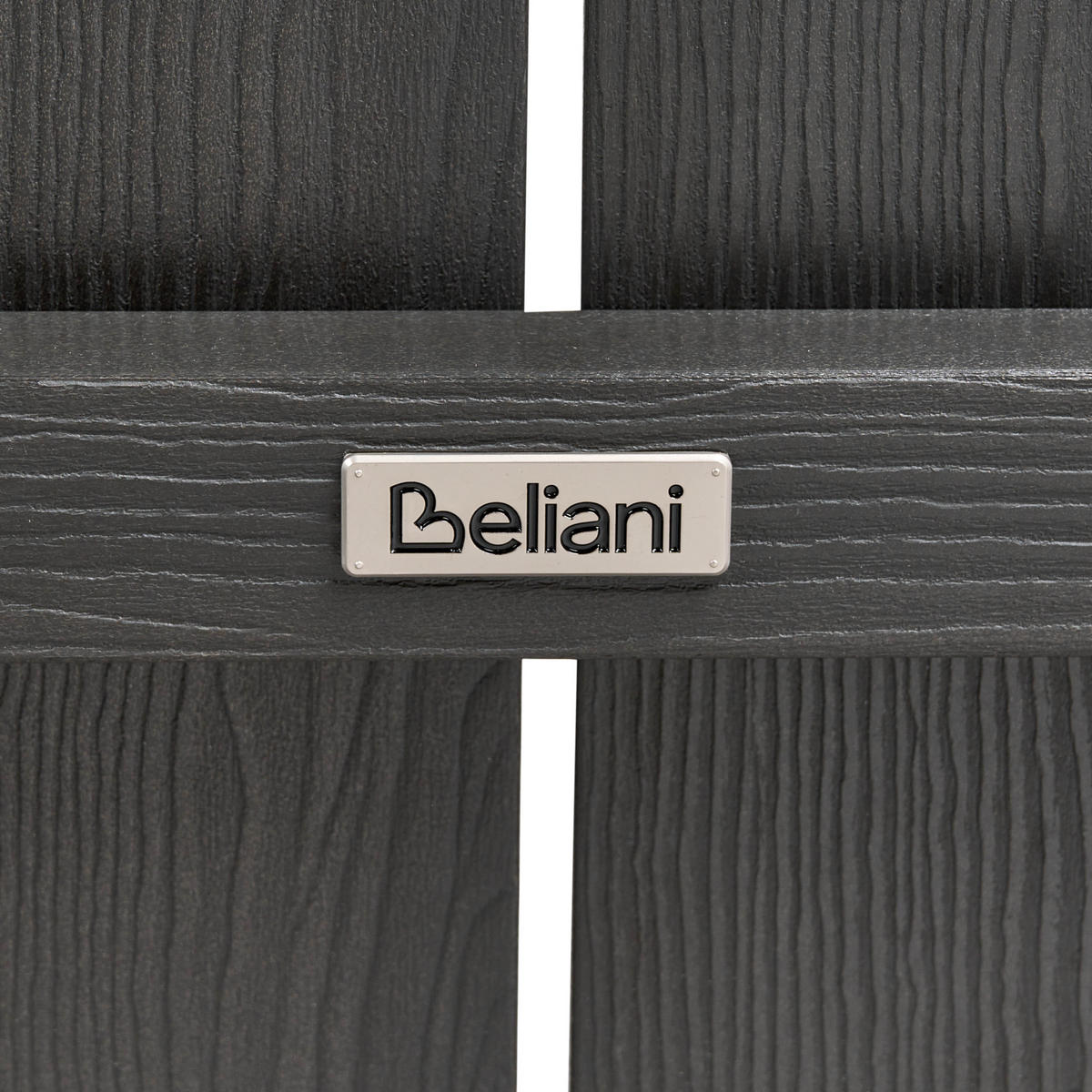 ZAHRADNÍ LAVICE 125 cm Tmavě šedá Adirondack - šedá/tmavě šedá, plast (125/91/73cm) - Beliani