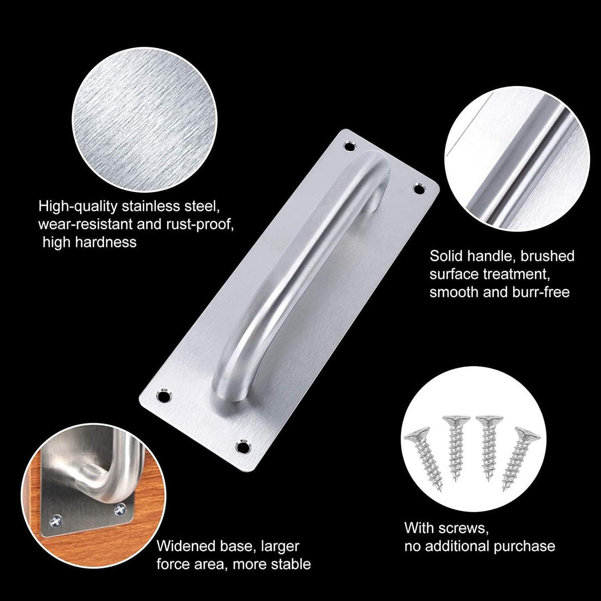 MÖBELGRIFF , für Scheunen, Sicherheitstüren , 2er-Set - Silberfarben, Metall (6.5/6.1/20cm) - BELZ
