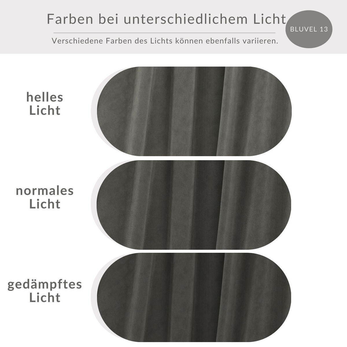 POUF Cosimo Grau Samtstoff - Schwarz/Grau, Holz/Holzwerkstoff (130/39/65cm) - Maison de Reve