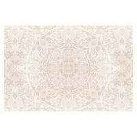 FOTOTAPETE Mandala Aquarell Muster Ornament beige 288/190 cm - Eichefarben, Papier (288/190cm) - Bilderwelten