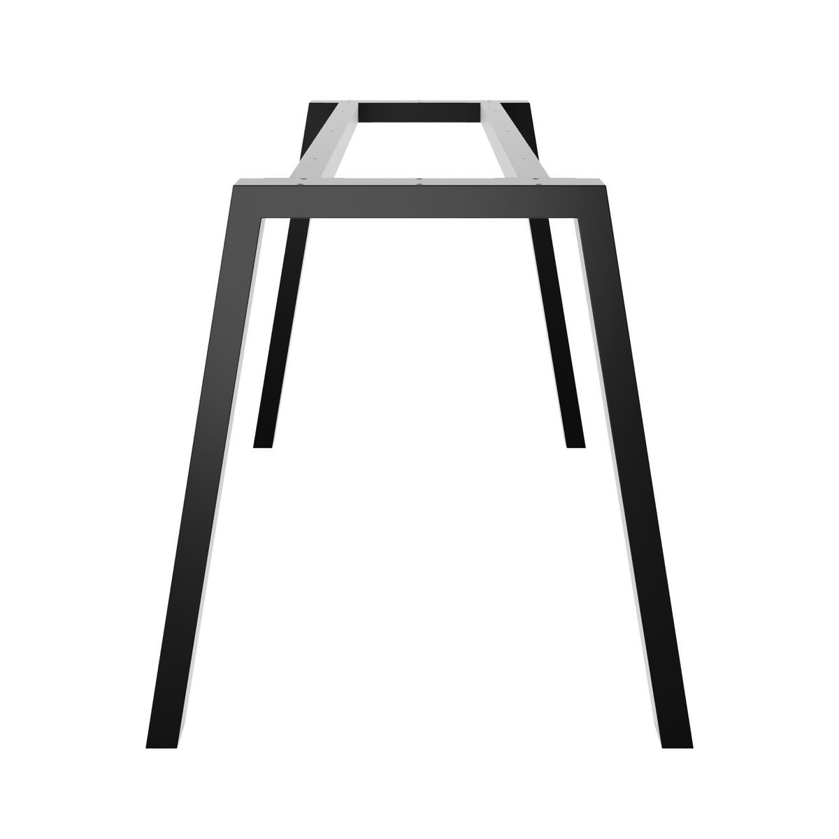 TISCHBEINE Thusia Metall Schwarz 180/70/72 cm - Schwarz, Metall (70/72/180cm) - Metalo Pro