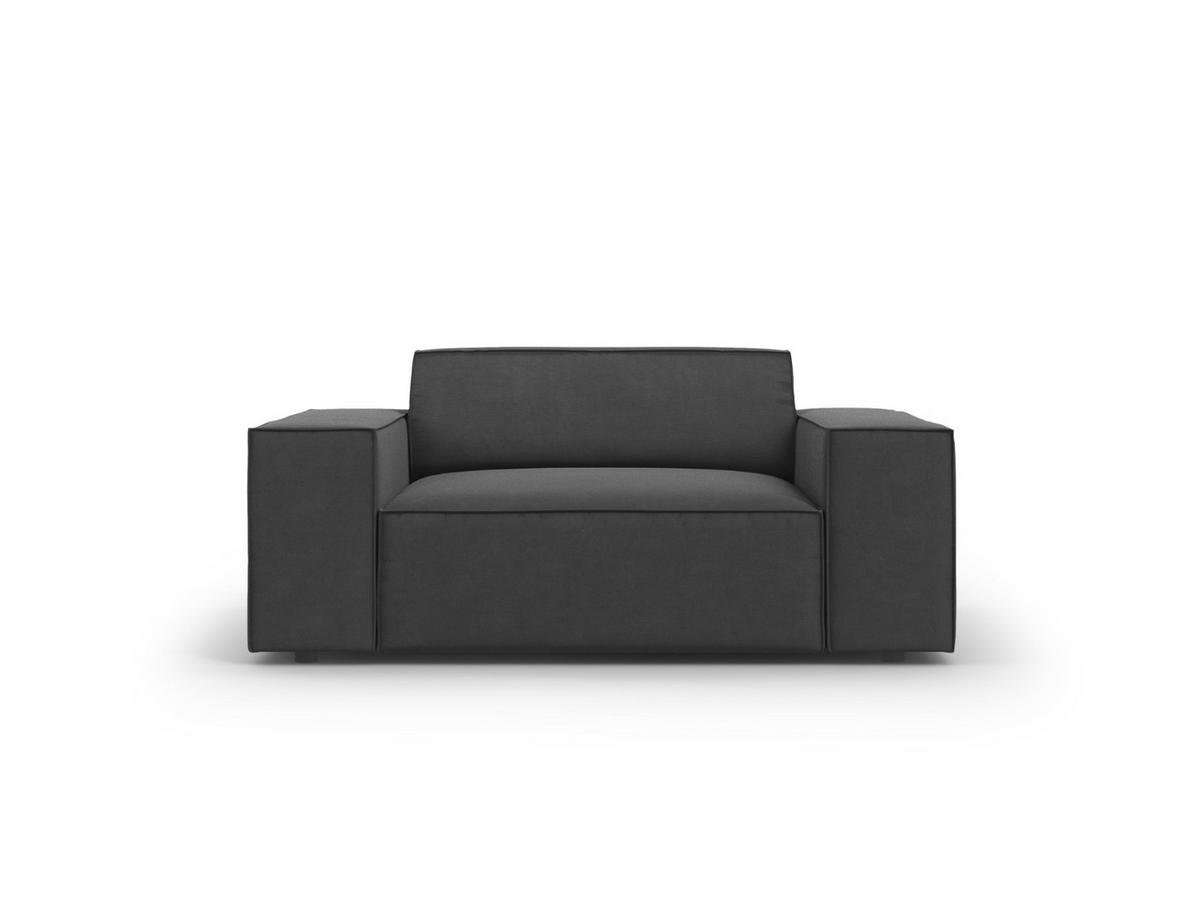 SESSEL Jodie aus Samt grau - Grau, Textil (102/70/124cm) - Micadoni