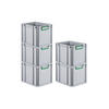 EUROBOX 5x Nextgen Color 32x30x40cm 30 Liter Griffe Grün Geschlossen - Grün, Kunststoff (30/32/40cm) - PROREGAL