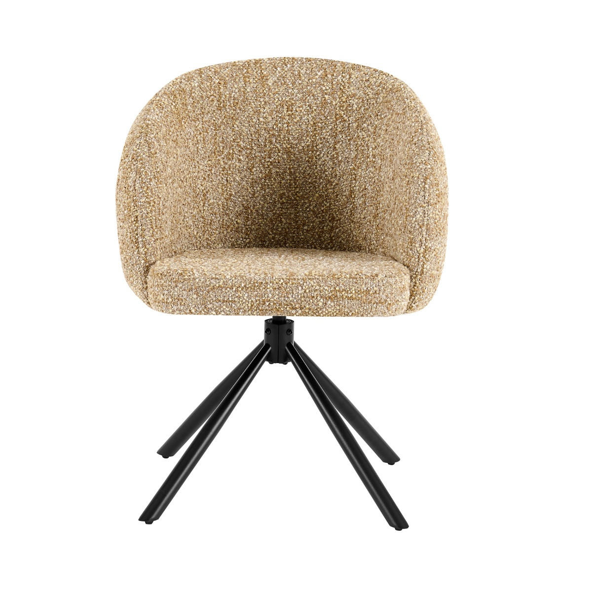 ESSZIMMERSTUHLE 2er Set Drehbar aus Stoff, taupe - Taupe, Textil (63/83/65cm) - Giga Meubel