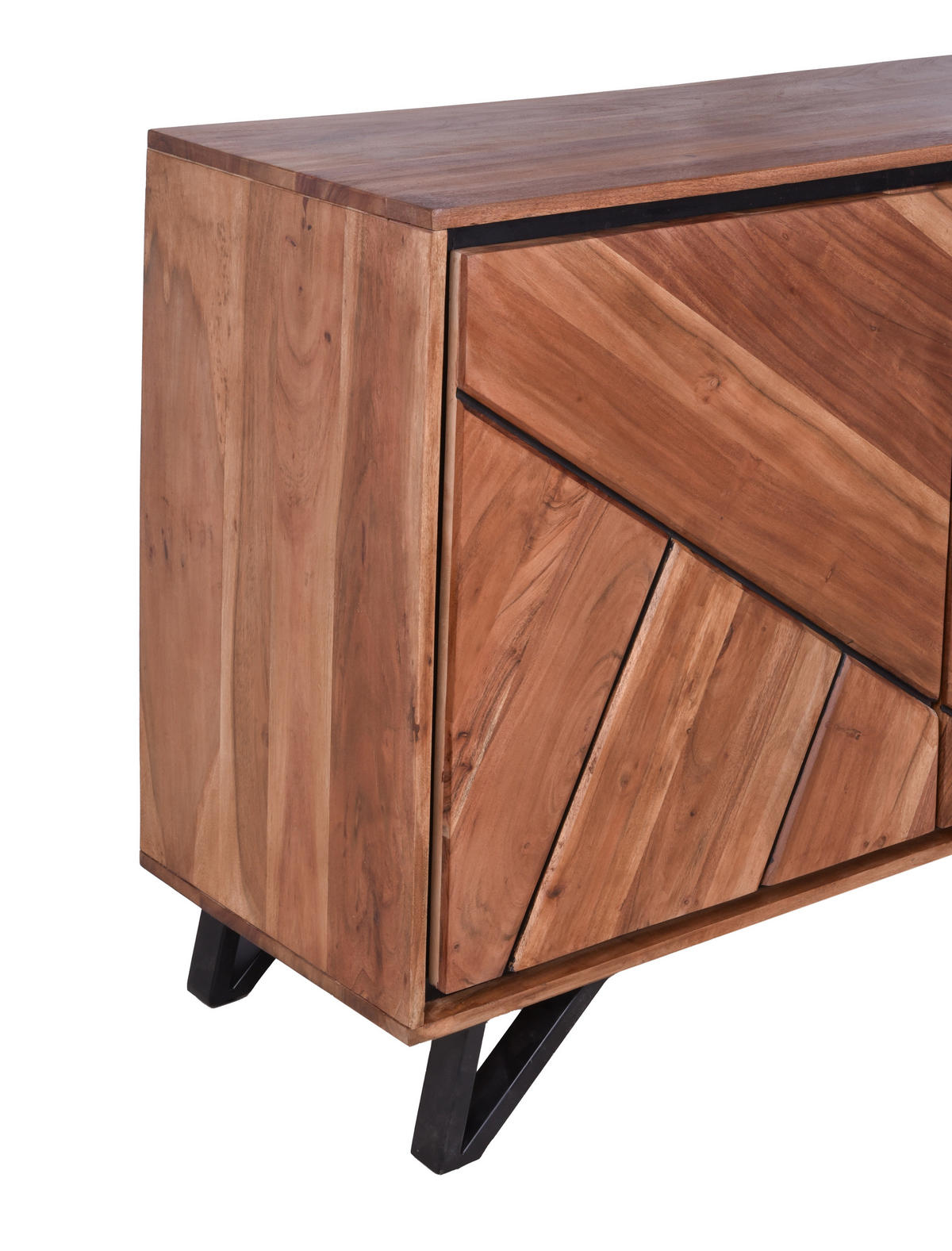 KOMMODE Ebba Akazienbraun 78x40x120cm - Akaziefarben, Holz (40/78/120cm) - DELUKE
