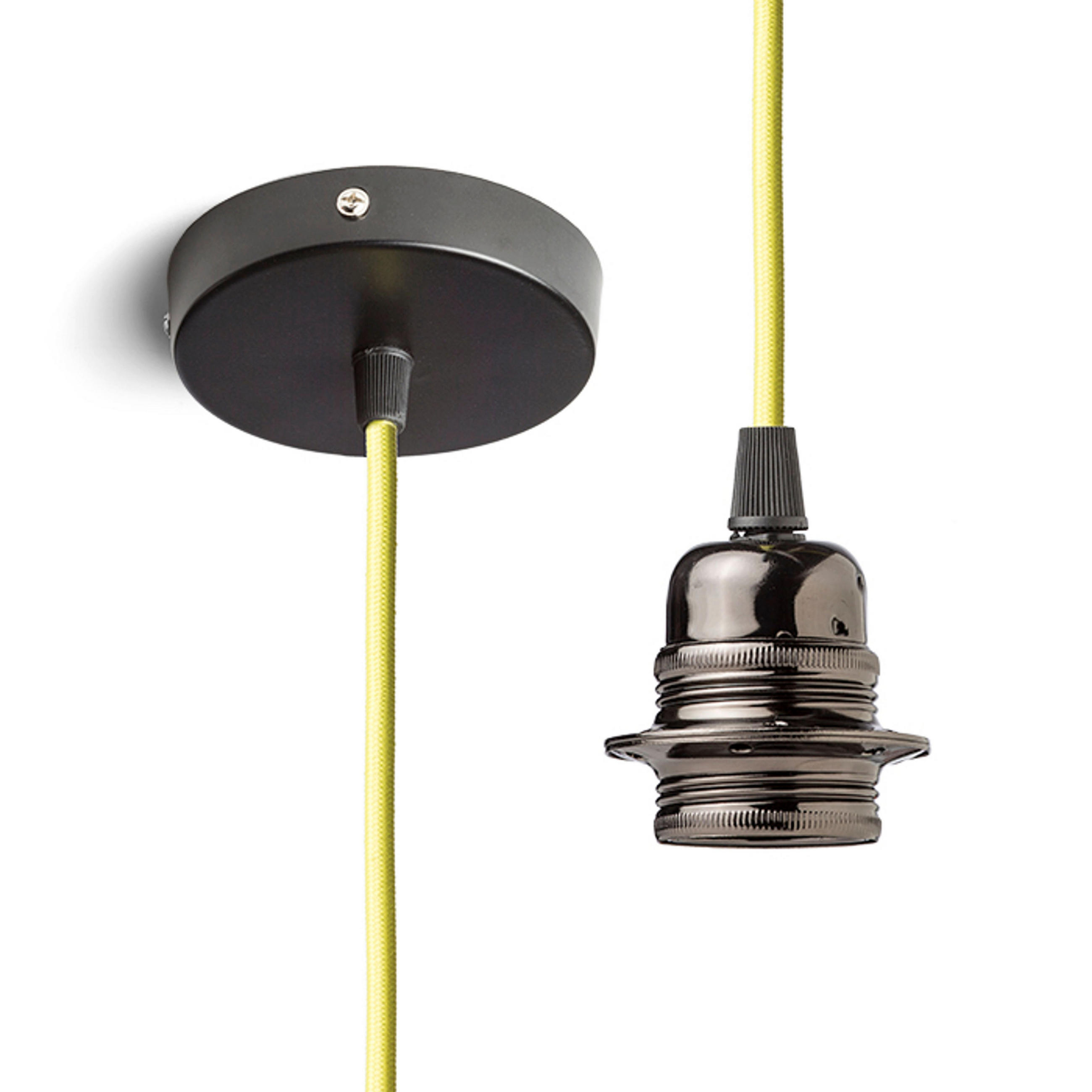 PENDELLEUCHTE ELISA lime 15 W - Limette, Metall (10/10/2cm) - Rendl