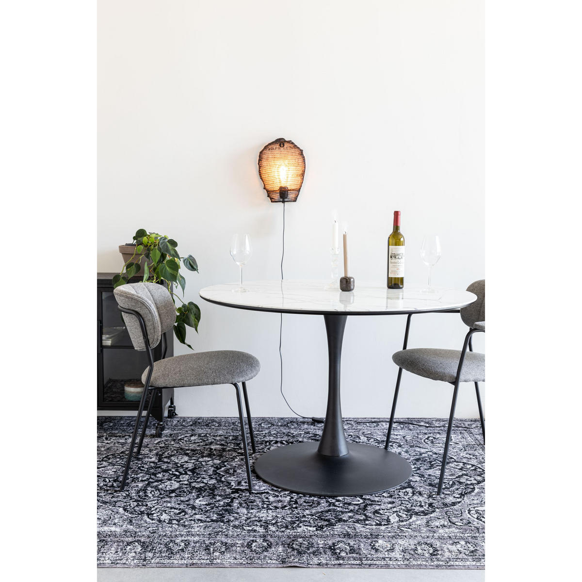 ESSTISCH Maru Rund 110 cm Optik Weiß - Weiß, Holz (110/110/75cm) - Housecraft Living