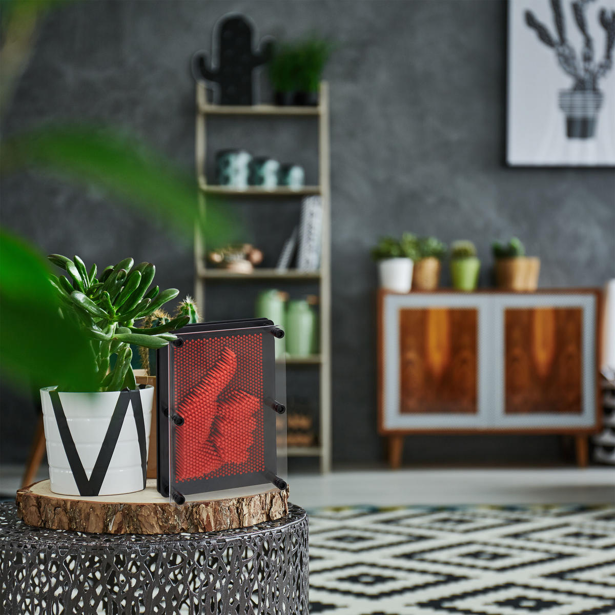 3D-NAGELBILD - Multicolor, Kunststoff (13/18/7.5cm) - Relaxdays