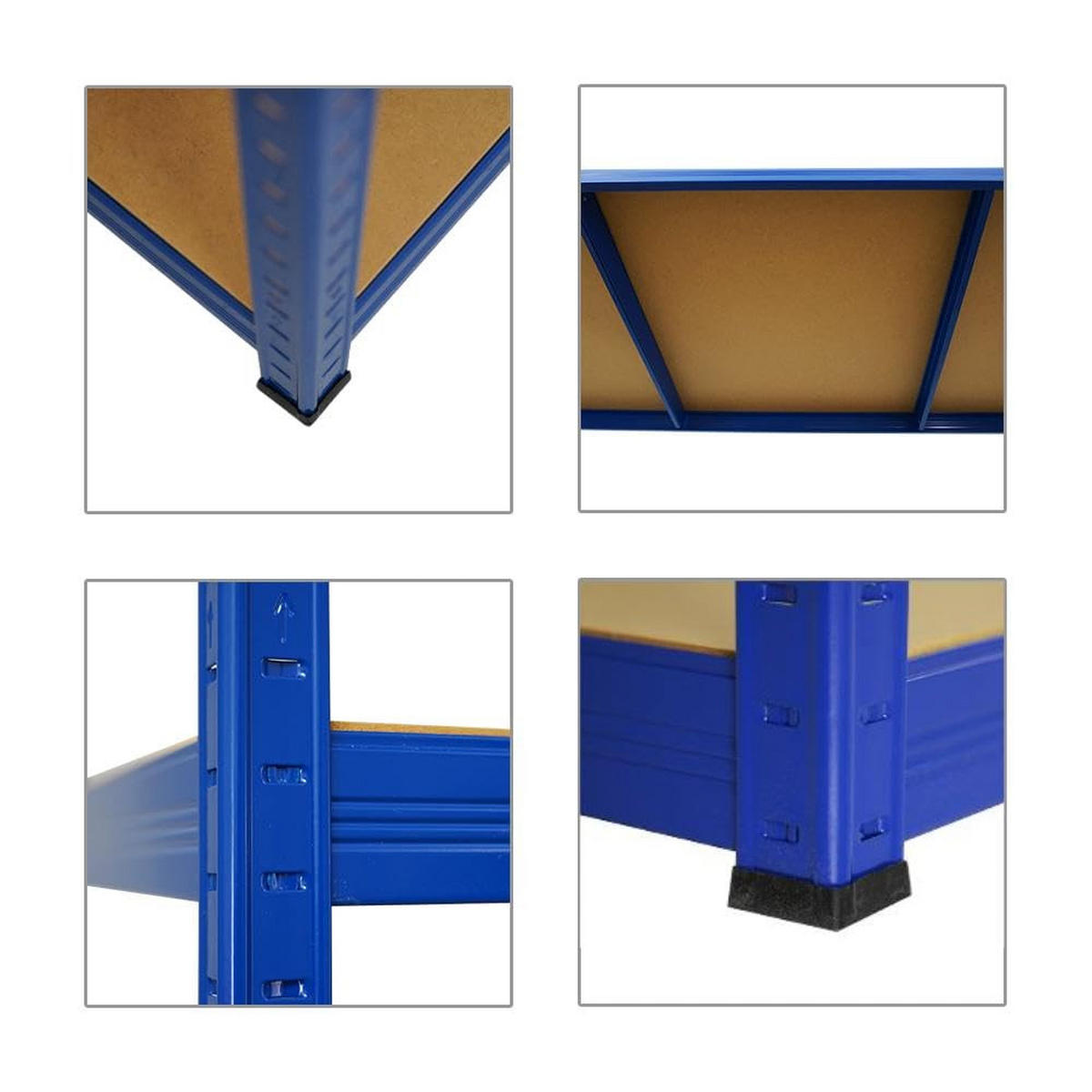SCHWERLASTREGAL Giant Elephant 2er-Set mit 2x 180x180x60 cm Fachlast 200 kg Blau - Blau, Metall (360/180/60cm) - PROREGAL