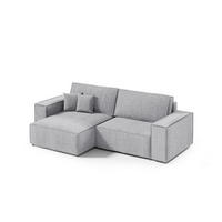 ECKSOFA Schlaffunktion Sekwana mini Grau - Grau, Textil (148/257cm) - Fedve