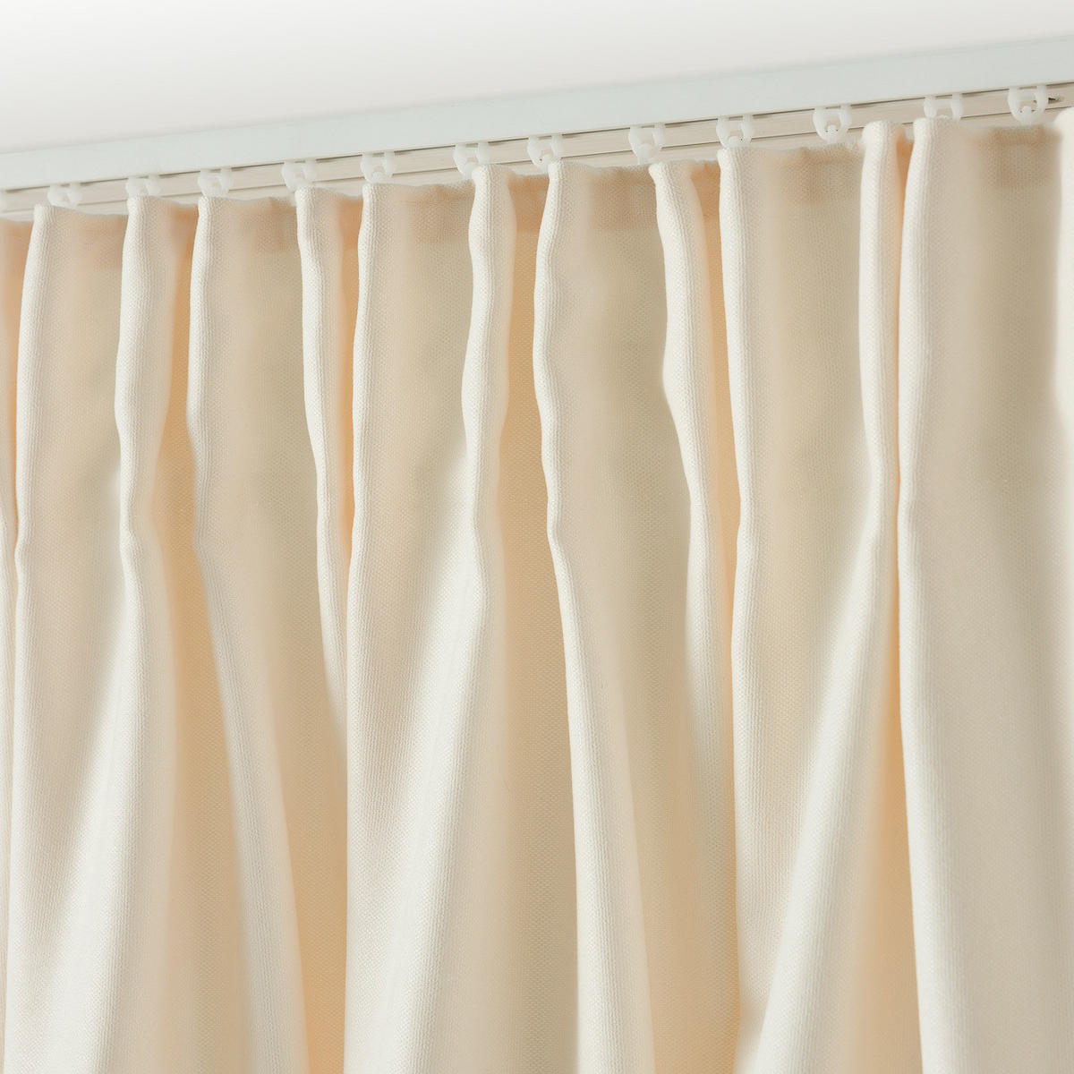 FERTIGVORHANG mit Schlaufenband ecru 140 x 280 cm - Ecru, Textil (140/280/1cm) - Dekoria