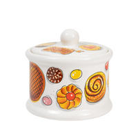 VORRATSDOSE Gemütliche Tage - Süßer Komfort in Bunt - 12,5cm - Multicolor, Keramik (14/13/14.3cm) - Blond Amsterdam