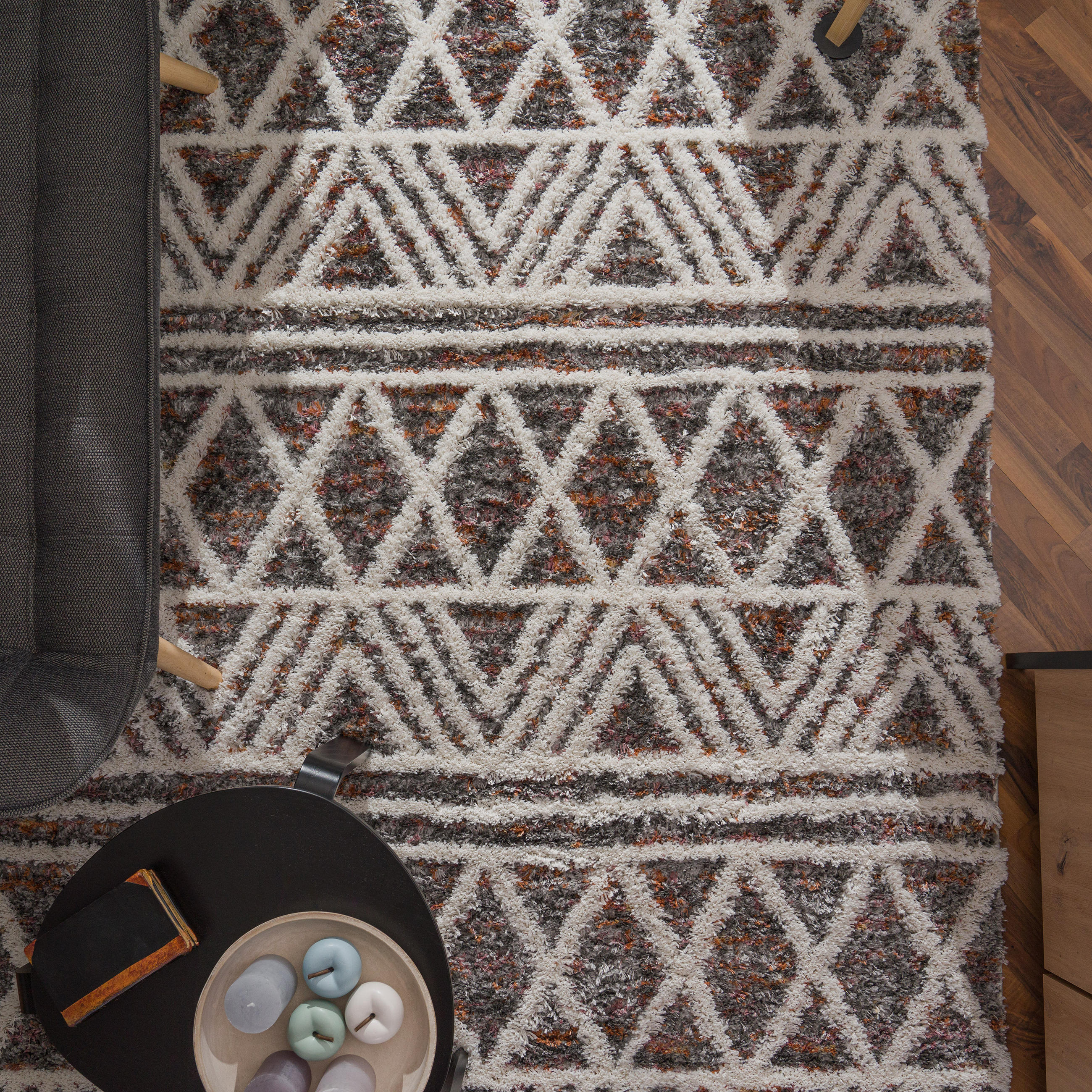 HOCHFLORTEPPICH 140/200 cm Monza 652 - Multicolor, Textil (140/200cm) - Paco Home