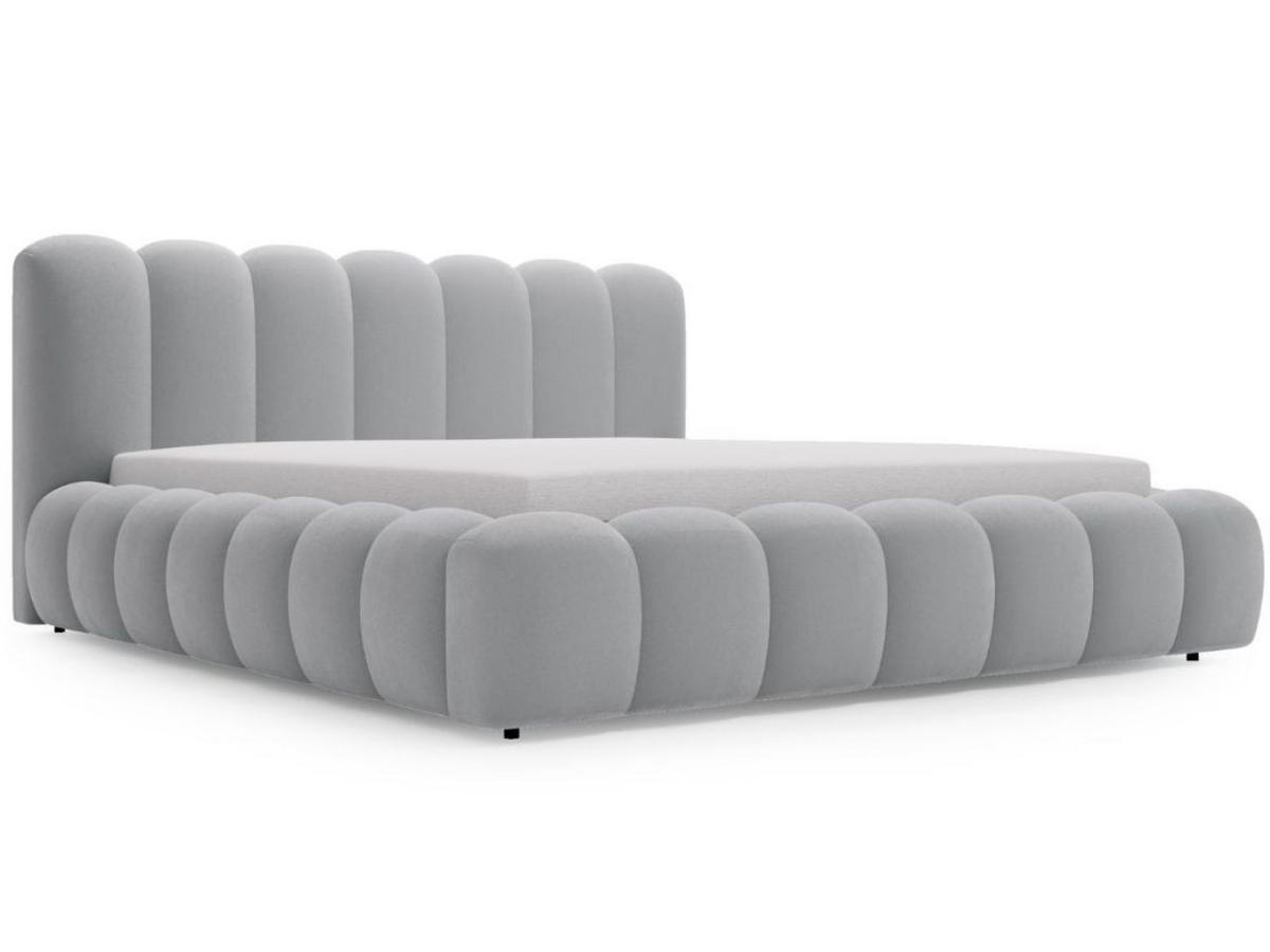 POLSTERBETT Averia 180x200 Hellgrau - Hellgrau, Textil (180/200cm) - Graingold