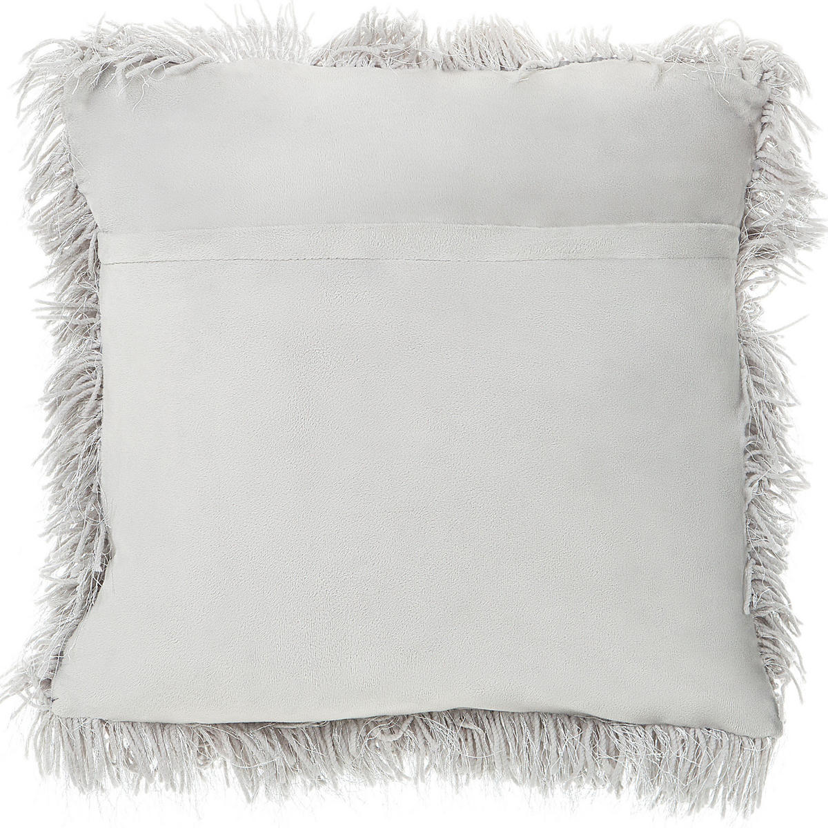 DEKOKISSEN 2er-Set Hellgrau 45/45 cm Cide - Hellgrau, Textil (45/45cm) - Beliani