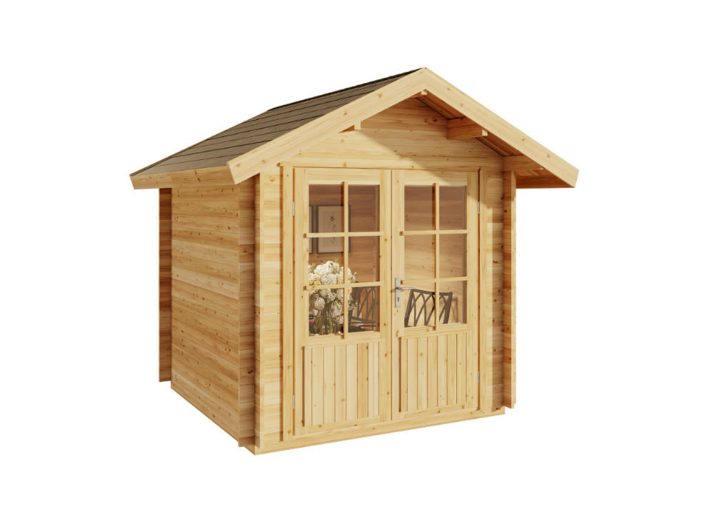 Alpholz Gerätehaus Natur 260x245x261 cm