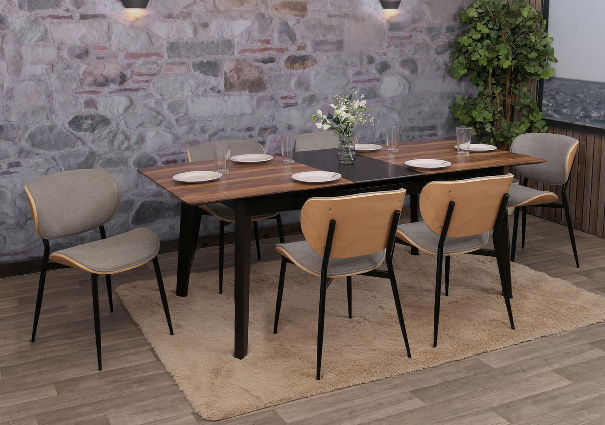 ESSZIMMERSTUHL Beige, Hellgrau - Beige/Hellgrau, Textil (51/80/55cm) - MCW