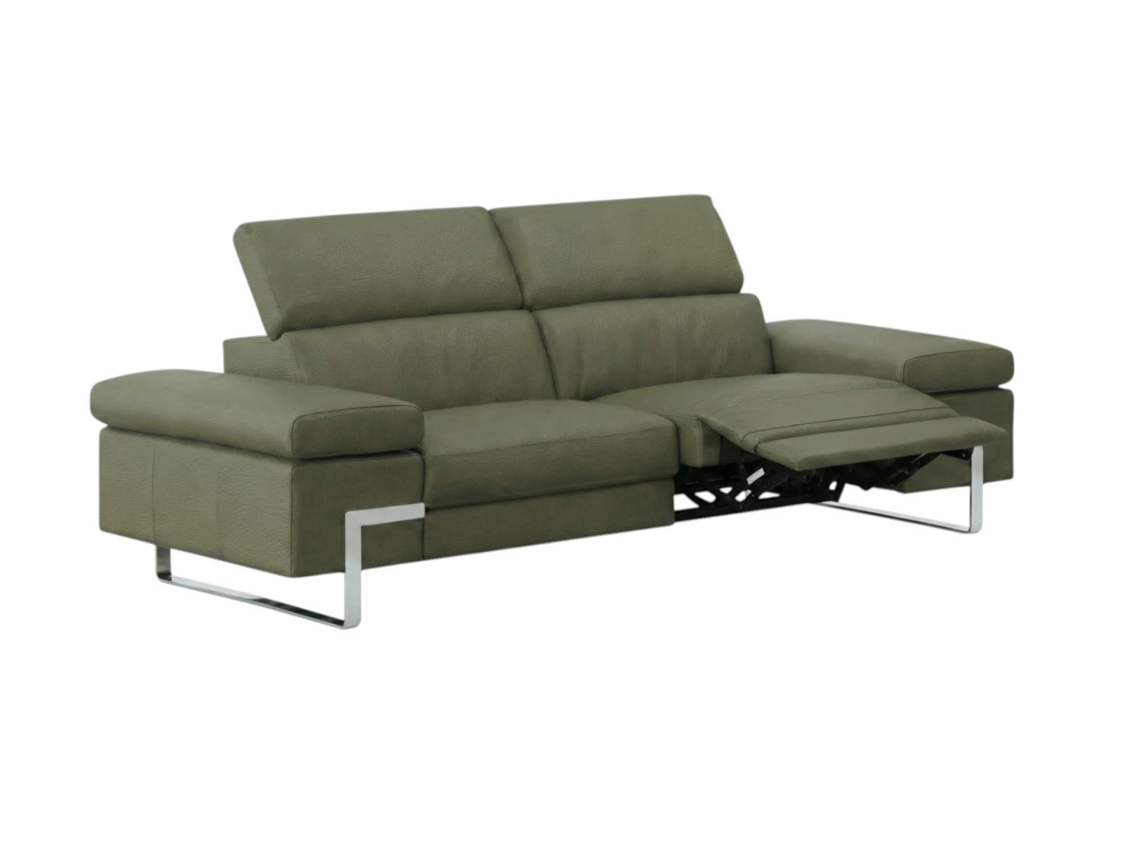 XXXLutz 3-Sitzer Olivgrün 223x75x109 cm