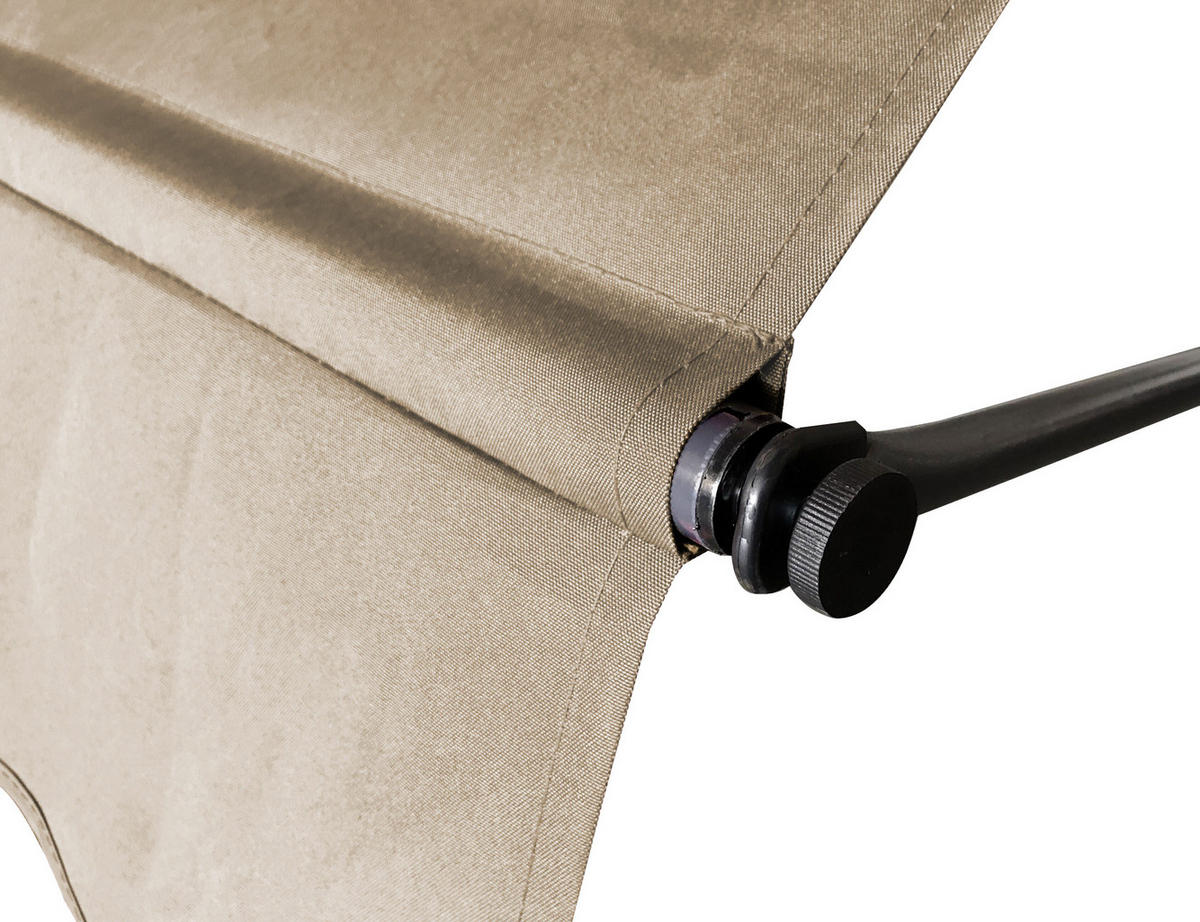 KLEMMMARKISE 300x130cm Beige - Beige, Metall (300/290/180cm) - QUICK STAR