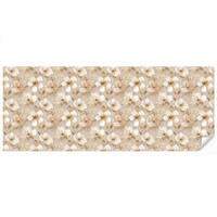 TAPETE - Blumen - künstlerisch - Gold - 500x200 cm - Beige, Papier (500/200cm) - OnlyWow