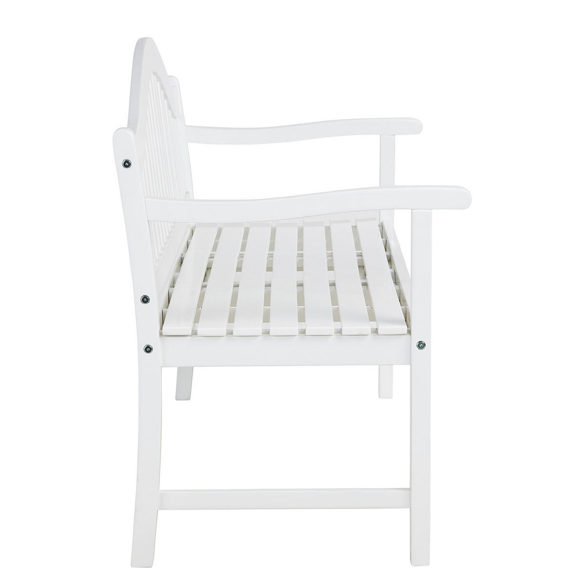 GARTENBANK Banquette - Weiß, Holz (140/90/63cm) - Butlers