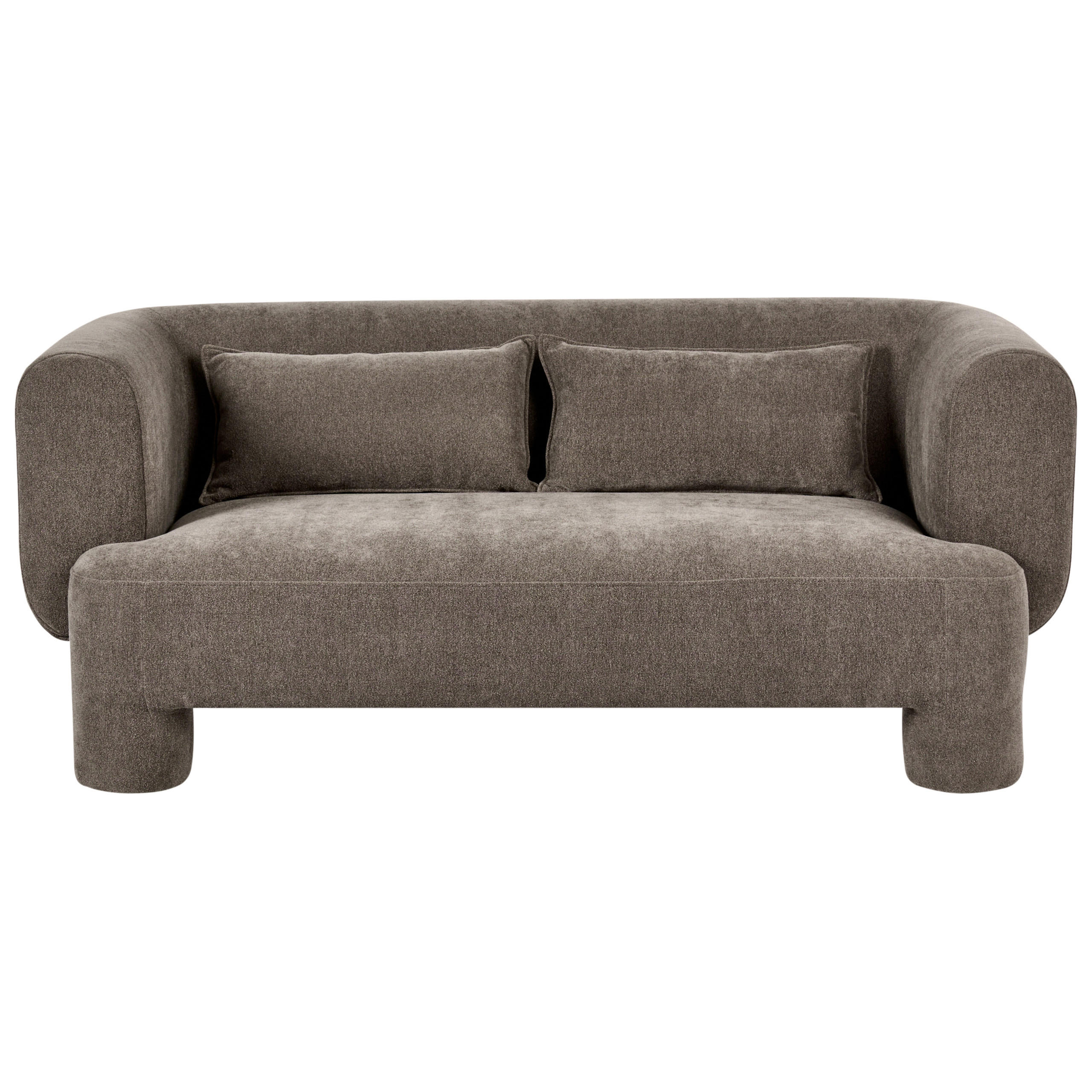 3-SITZER-SOFA Stoff Braun Hogbo - Braun, Textil (180/73/93cm) - Beliani